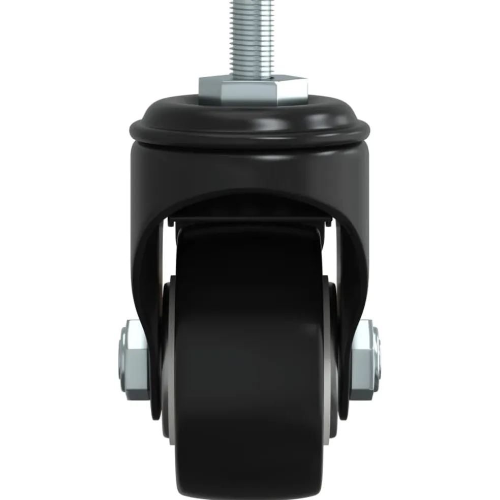vidaXL Zwenkwielen 4 stuks 35 mm ijzer zwart