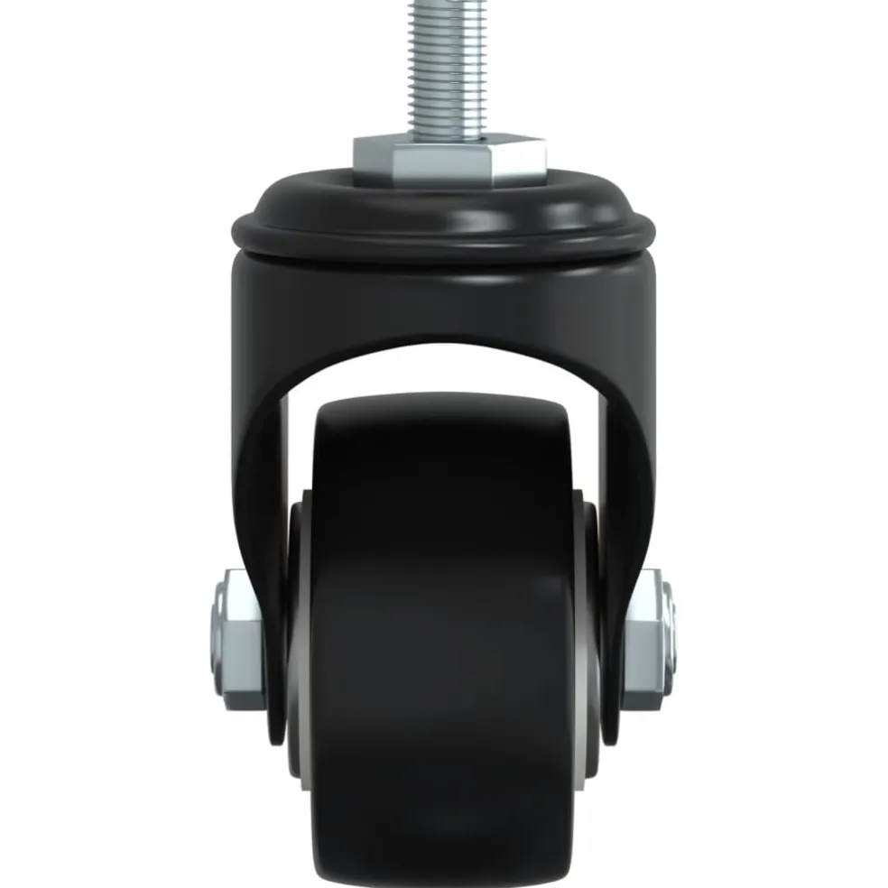 vidaXL Zwenkwielen 4 stuks 35 mm ijzer zwart