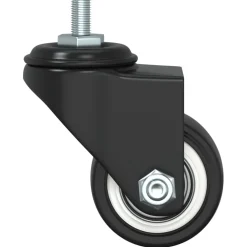 vidaXL Zwenkwielen 4 stuks 35 mm ijzer zwart