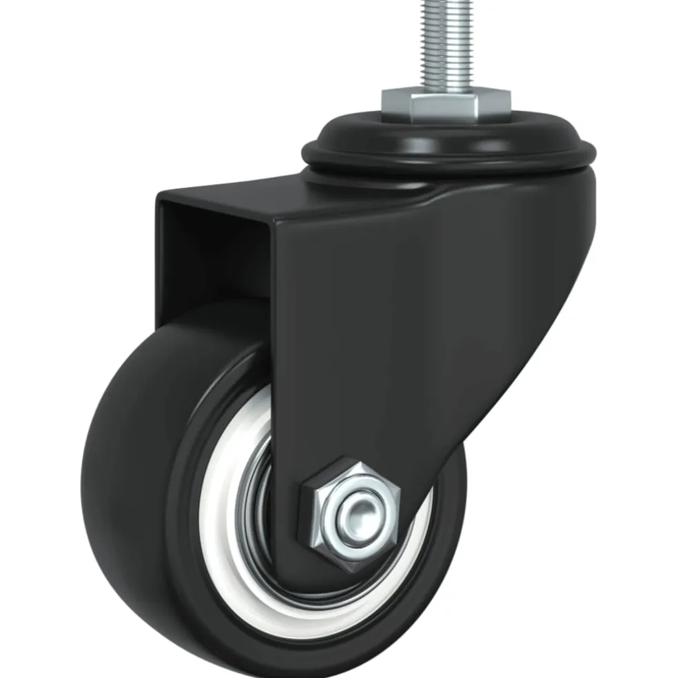 vidaXL Zwenkwielen 4 stuks 35 mm ijzer zwart