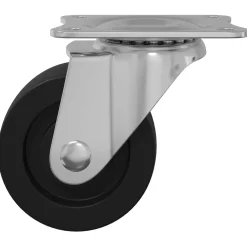 vidaXL Zwenkwiel 2 st Zilver 60 x 60 x 50 mm IJs en nylon