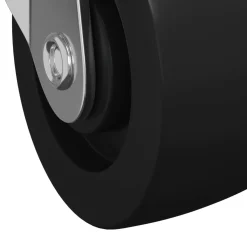 vidaXL Zwenkwiel 2 st Zilver 60 x 60 x 50 mm IJs en nylon