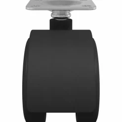 vidaXL Zwenkwiel 2 st Zwart 39,5 x 39,5 x 37,8 mm Ijzer en PP
