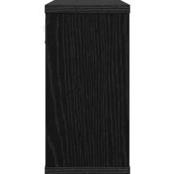 vidaXL Zwevende schappen Zwart eiken 80 x 15 x 30 cm Bewerkt hout