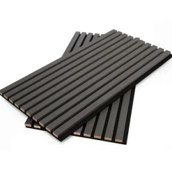 WallArt Wandpanelen 4 st 80 x 40 cm Donkergrijs